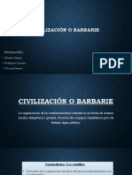 Civilización o Barbarie