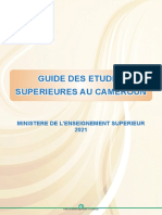 Guides Des Etudes Superieures Au Cameroun 2021