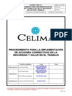 CL-P-SIG-50. Procedimiento para La Implementación de Acciones Correctivas