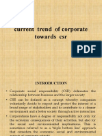 Current Trend of Corporate Towards CSR