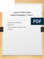 Tarea Coeficientes Indeterminados, Caso 1