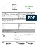 Learning Log Format