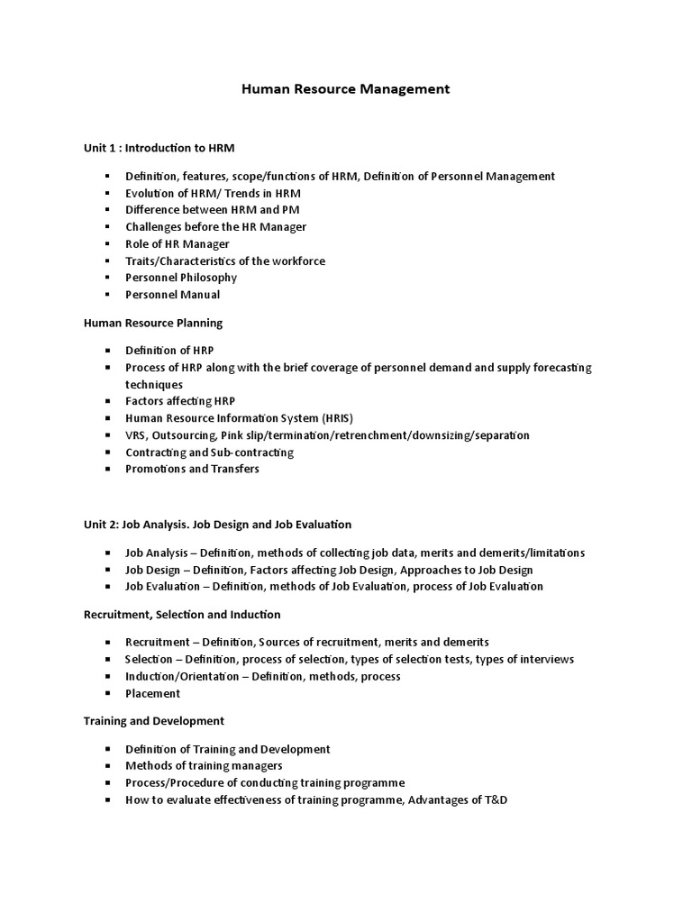 HR Manager Roles and Responsibilities | PDF | Human Resource Management ...