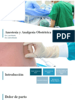 Anestesia y Analgesia Obstétrica