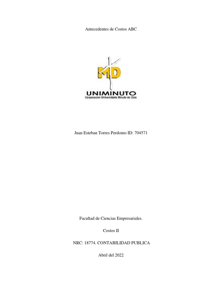 Costos ABC | PDF | Costo | Business