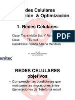 Redes Celulares Planificación & Optimización 1. Redes Celulares