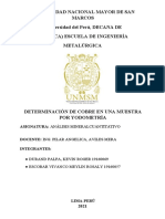 Determinación de Cobre Por Volumetría Redox (Yodometría)