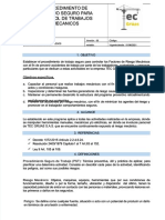 PDF Procedimiento de Trabajo Seguro para Control de Trabajos Mecanicos - Compress