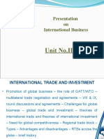 Presentation On International Business: Unit No - II