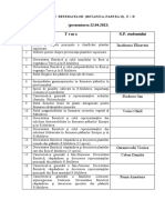 Teme Referatelor La Botanica II (E +B)