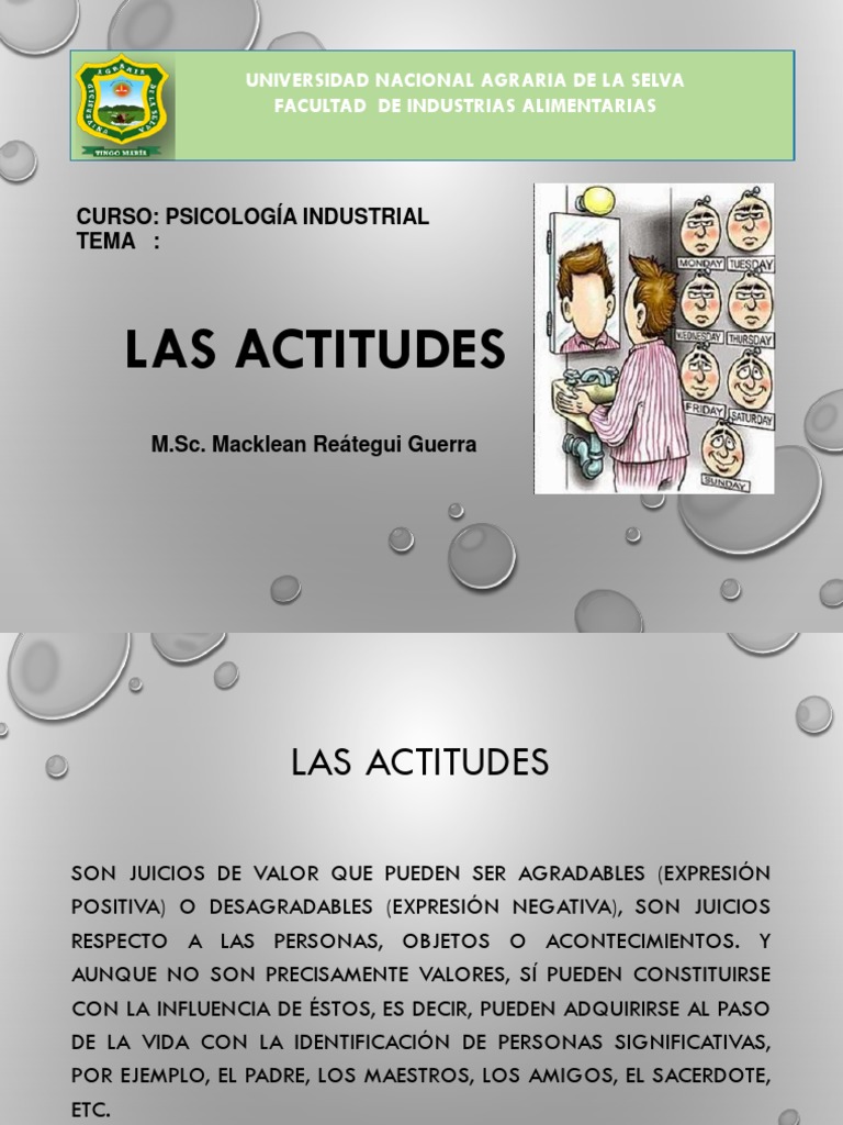 3 Actitudes | PDF | Actitud (psicología) | Comportamiento