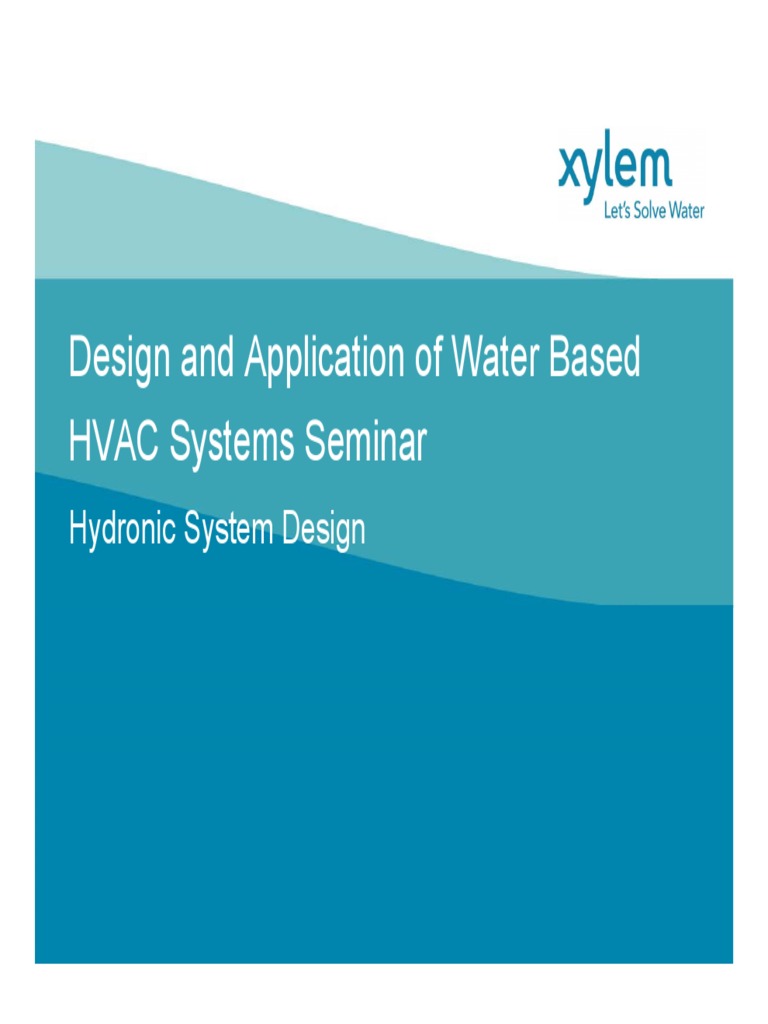 04 Hydronic Systems PDF Pipe (Fluid Conveyance) Chemical Engineering