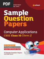 Computer Application Sample Paper