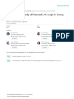 A Longitudinal Study of Personality Change in Young Adulthood