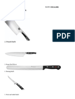 Different Kinds of Knife
