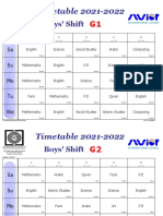 Timetable Weekly 2021-2022 Final Boys Shift