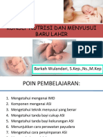 Konsep Nutrisi Dan Menyusui Baru Lahir