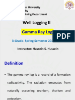 Well Logging II: Gamma Ray Log