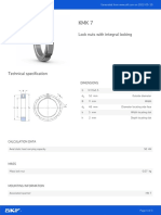 Lock Nuts With Integral Locking: Dimensions