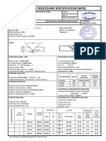 Welding Procedure Specification (WPS) : Manufacturer: NAHADIN SANAT ALVAND