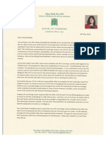 Mary Kelly Foy Letter On Cummings