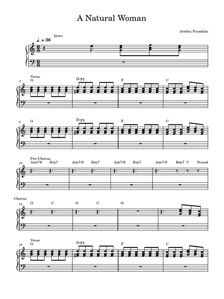 A Natural Woman | PDF | Song Structure | Oral Literature