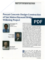 Precast Concrete Design-Construction of San Mateo-Hayward Bridge Widening Project