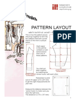 Pattern Layout: ' - Curved Sleeve