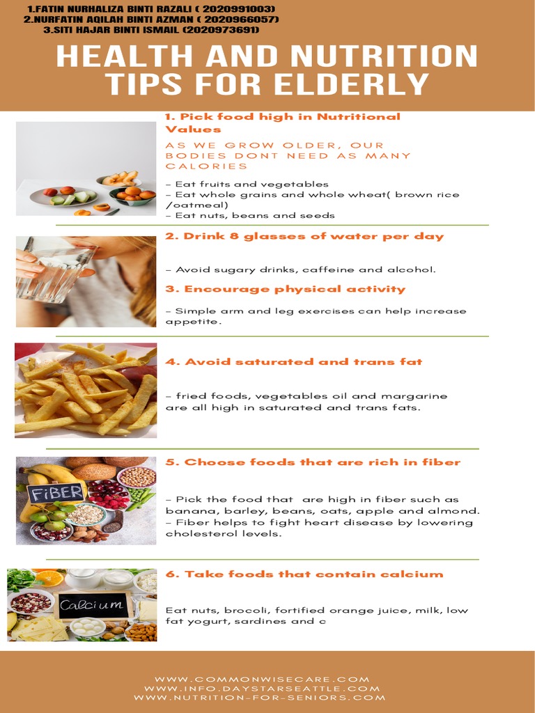Nutrition Tips for Seniors' Health | PDF