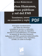 Derechos Humanos, Politicas Publicas y Rol Del FMI. Krikorian