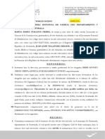 Divorcio Mutuo Consentimiento Nuevo - Marta Stalling y José Villatoro - Minuta