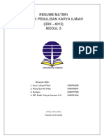 Kelompok 5 (Resume Modul 5) Karya Ilmiah