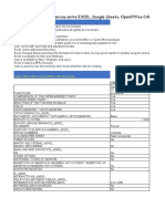 Diferencias Entre EXCEL, Open Office CALC, y Calc de Ubuntu