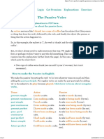 The Passive Voice: Exercises Explanations Get Premium Login