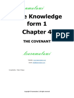 Bible Knowledge Form 1: The Covenant