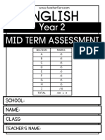 Year 2 Mid Term Assessment Cefr