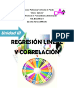 Regresion Lineal Simple y Coeficiente de Correlación