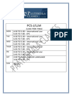 Pcs - J May 2022 Time Table