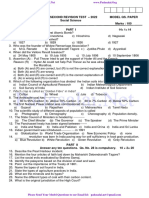 10th Social EM - 2nd Revision Test 2022 Model Question Paper 3 - English Medium PDF Download