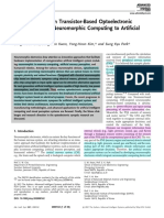 1 - Recent Progress in Transistor-Based Optoelectronic Synapses From Neuromorphic Computing To Artificial Sensory System