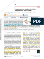 2 - Optically Stimulated Synaptic Devices Based On The Hybrid Structure of Silicon Nanomembrane and Perovskite