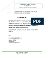 Certificado LUCAS