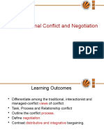 Organizational Conflict and Negotiation