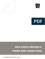 MSC Czech Republic Agency Terms and Conditions