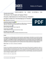 Percepção e enfrentamento da crise econômica por trabalhadores