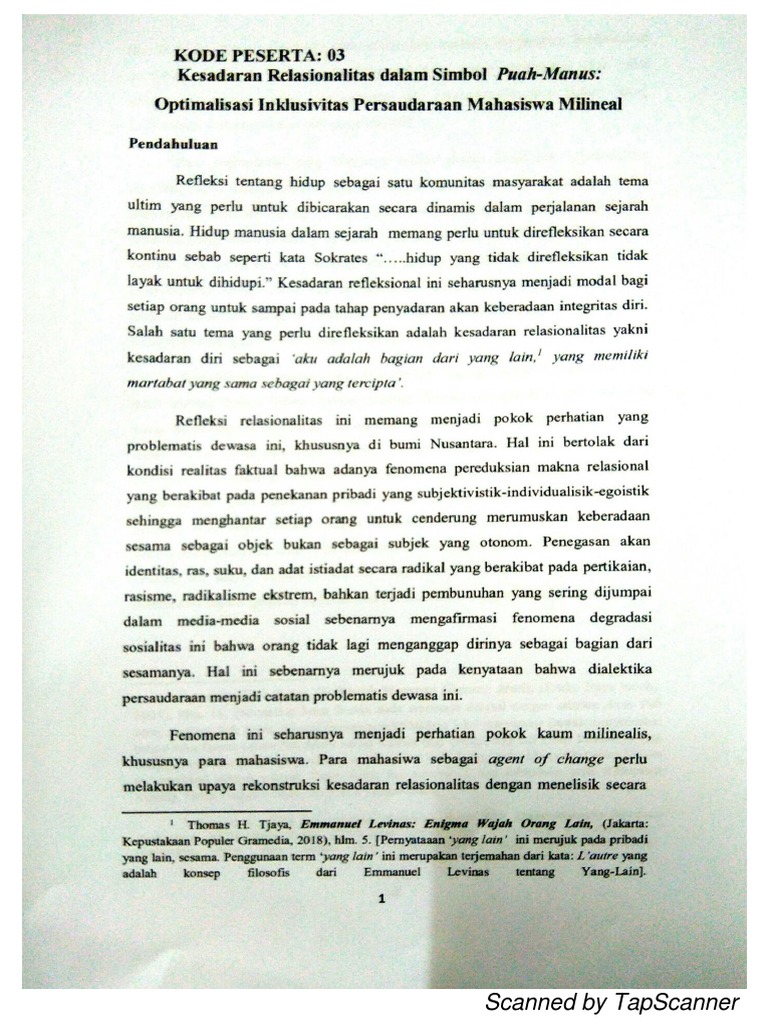 Contoh Esai (Pemenang Lomba Esai PISMA) | PDF