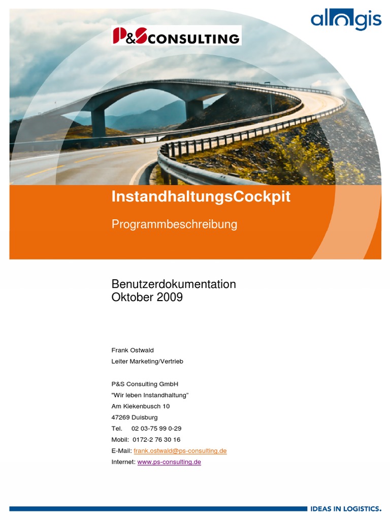 PM InstandhaltungsCockpit Programmbeschreibung | PDF