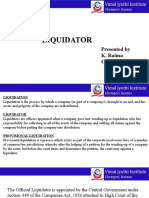 Liquidator: Presented by K. Raima C0GMBA3048