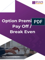 20 Option - Premium - Pay - Off - Break - Even - 95