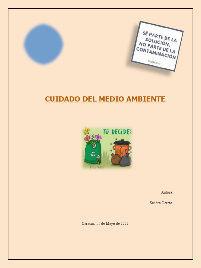 Acciones para Cuidar el Medio Ambiente | PDF | Reciclaje | Residuos